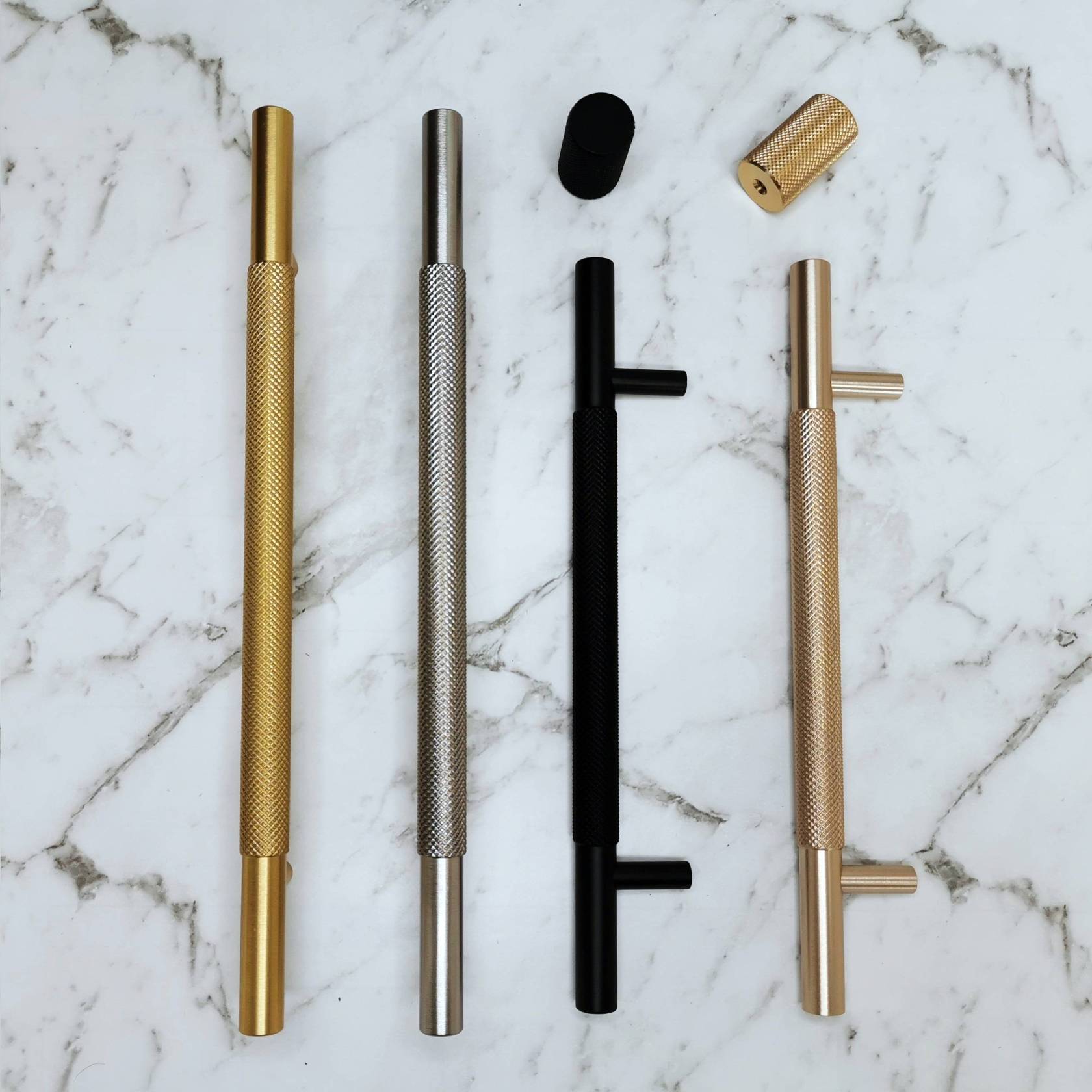 Bondi Knurled Cabinet Pull Handles - Image 2