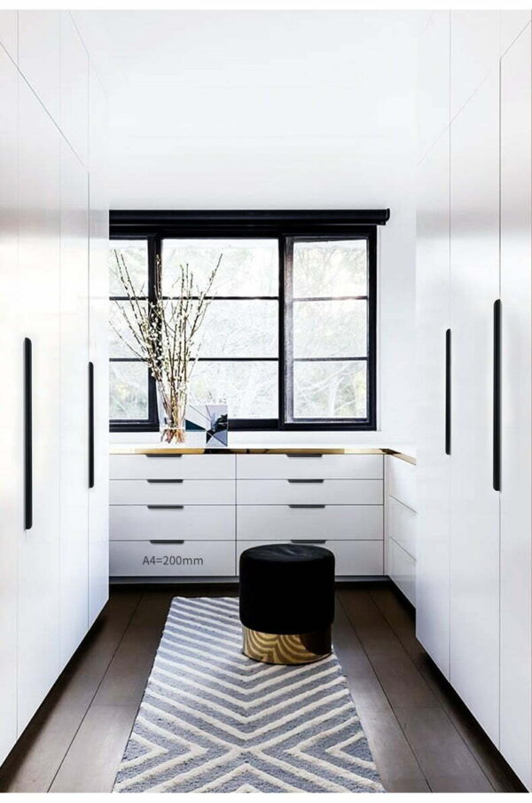 Kitchen lip pull handles darwin Matt black /Brushed brass/Brushed nickel/Matt white - Image 13