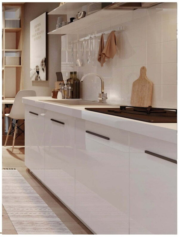 Kitchen Finger Pull Handle Nowra Matt black /Brushed brass/Brushed nickel - Image 11