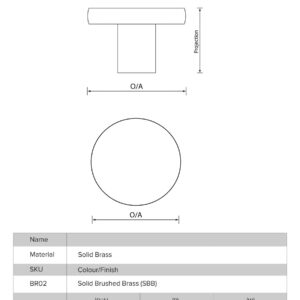 Kitchen Button Round Knobs