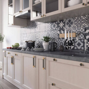 Black Modern Kitchen with modern handles