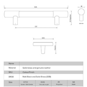 Leather Drawer Handles