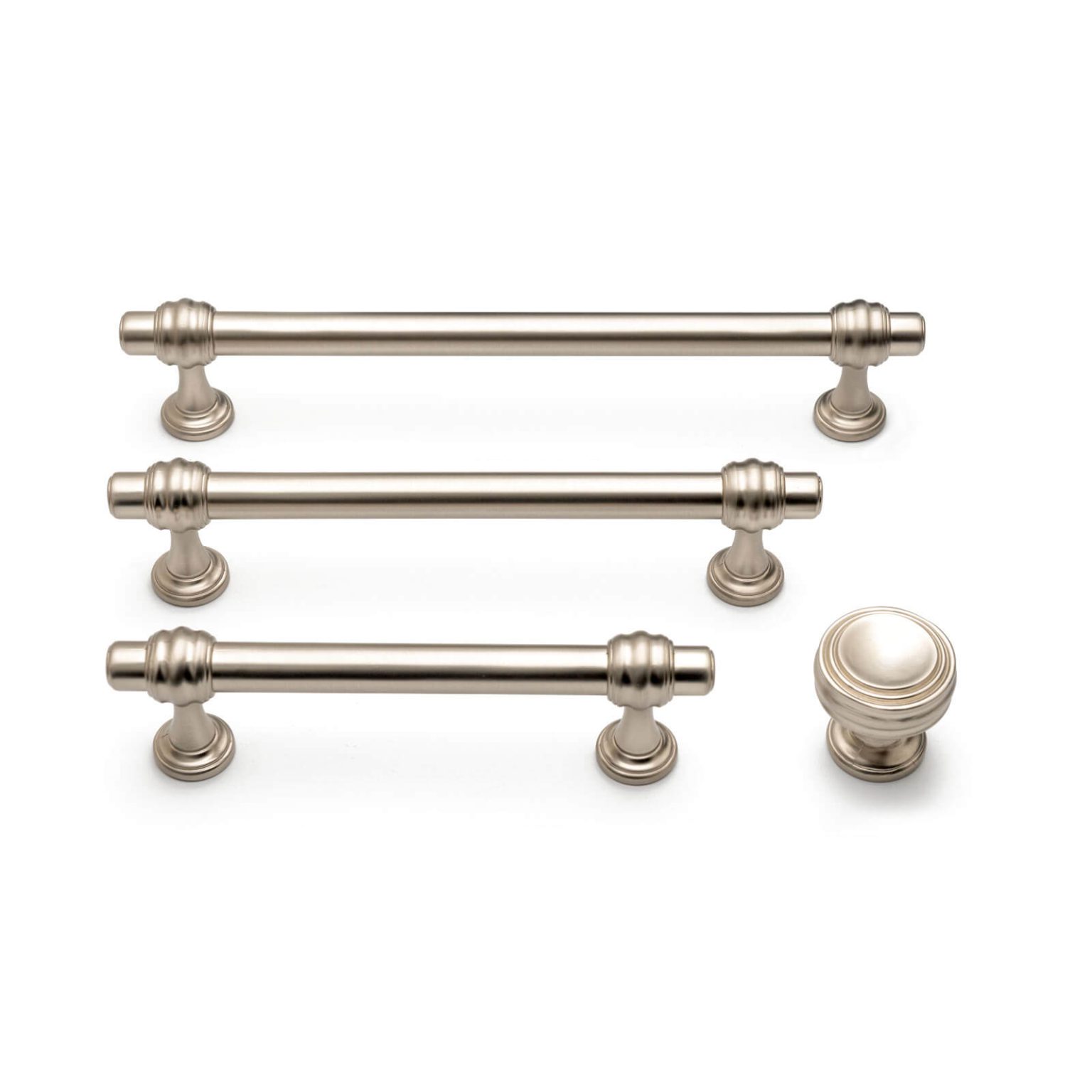 KT&CO Hampton style kitchen handles hamilton Murray Beach chrome/nickel