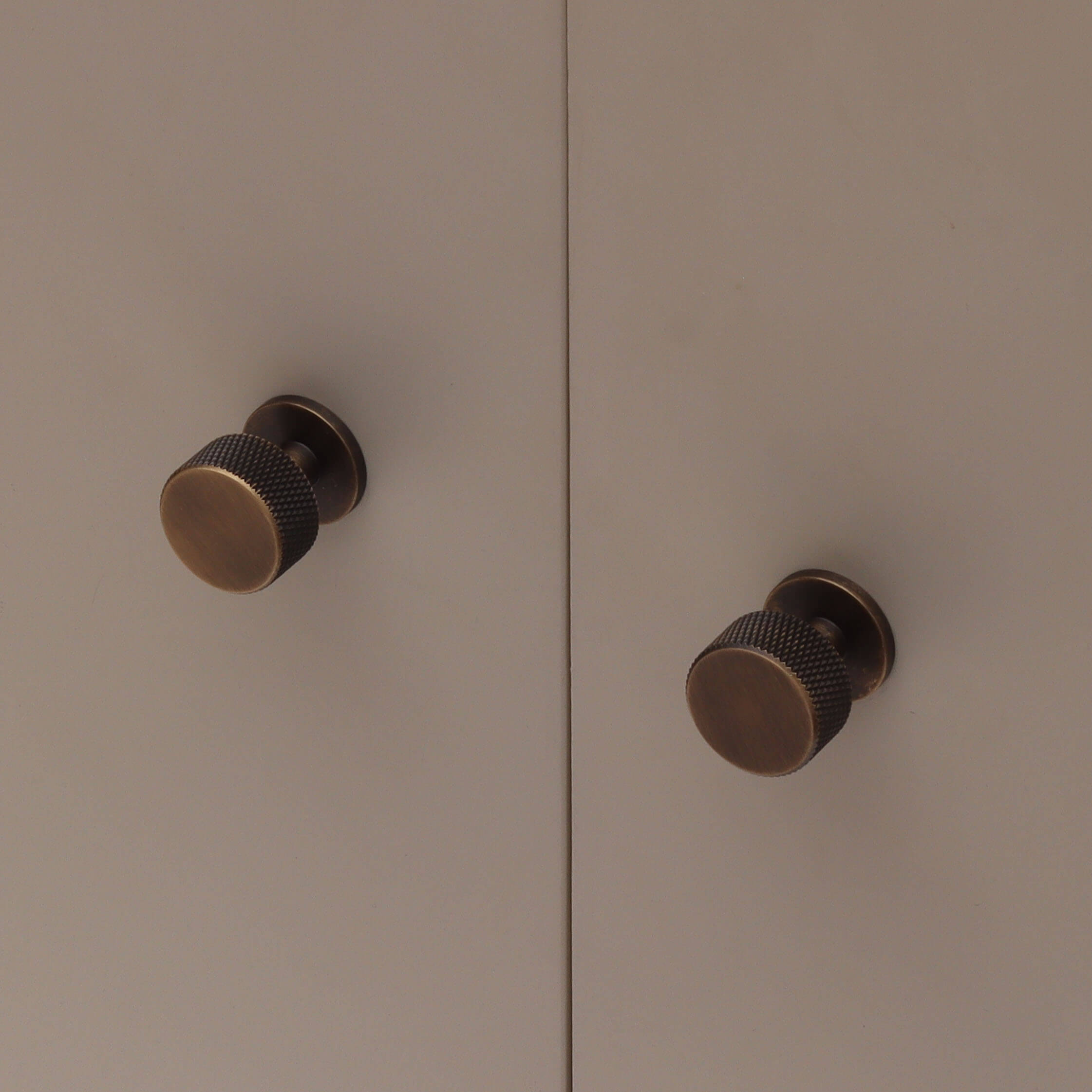 Solid Brass Knurled Kitchen Drawer Knobs - Image 3