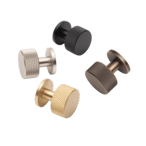 Solid Brass Knurled Kitchen Drawer Knobs