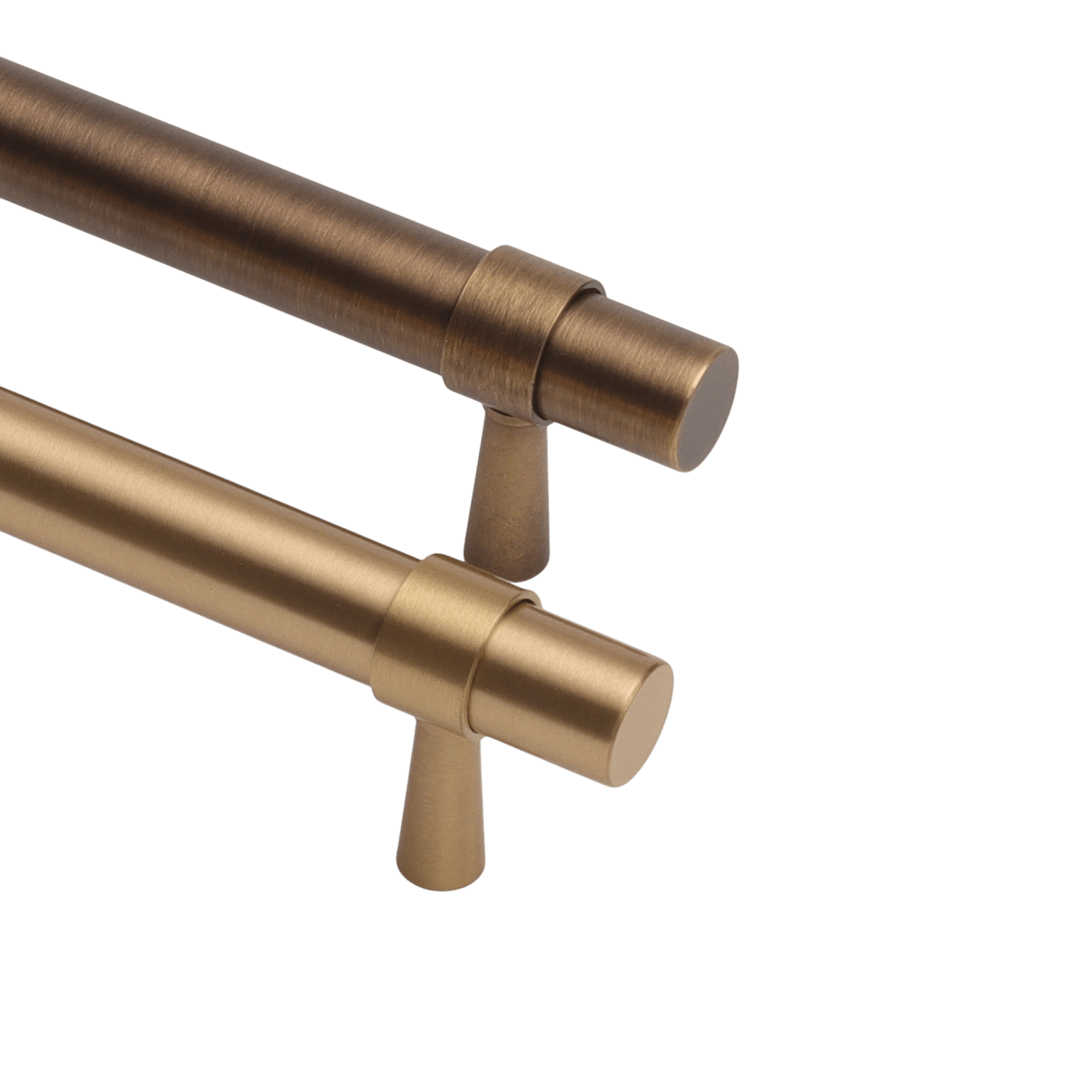 KT&CO Kitchen drawer handles Brushed brass/ Aged brass Mildura - Image 3