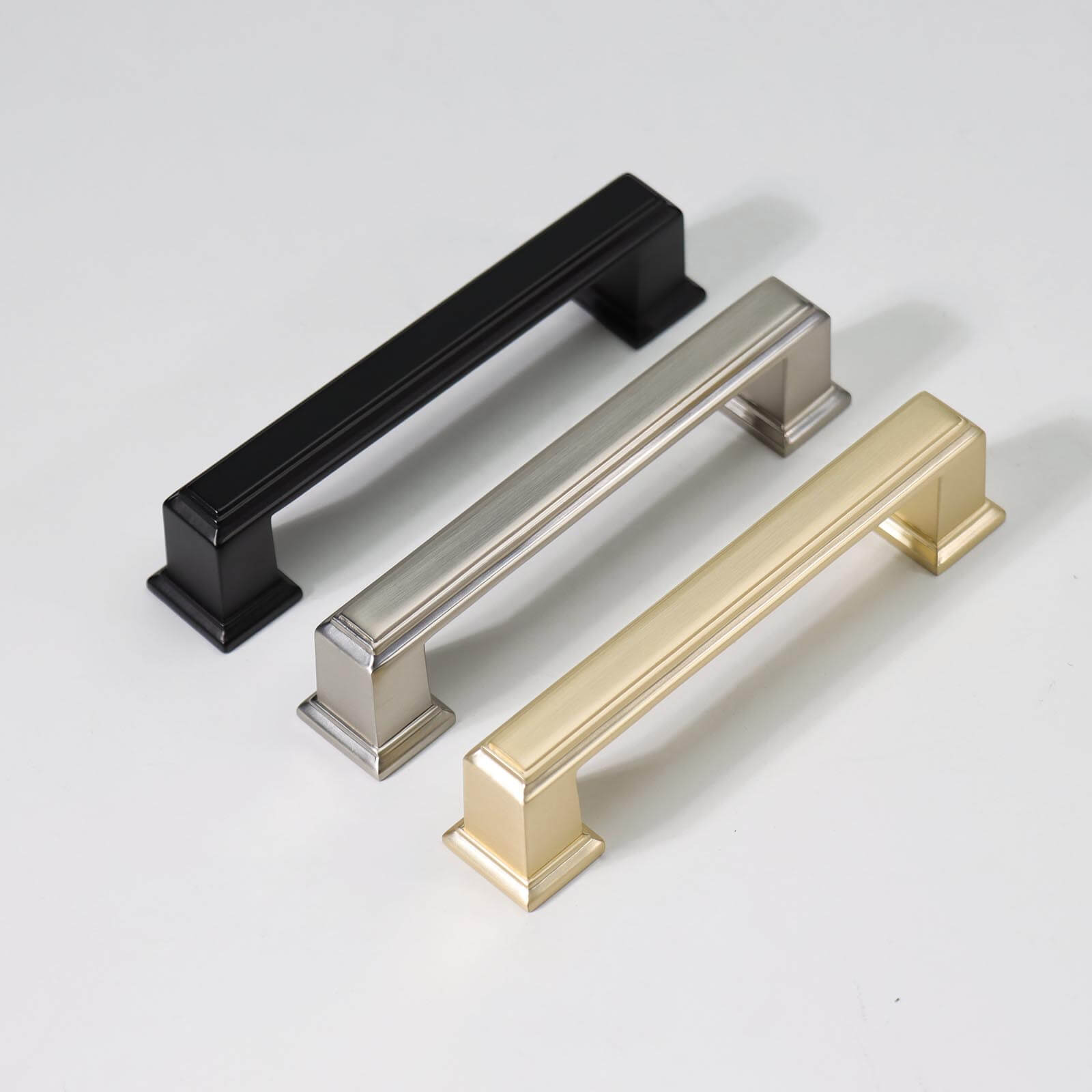 Kitchen cabinet handles hampton style Melton Matt black / brass / nickel - Kitchen  handles store