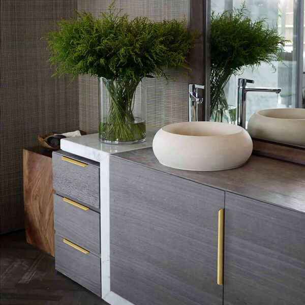 Kitchen lip pull handles darwin Matt black /Brushed brass/Brushed nickel/Matt white - Image 8
