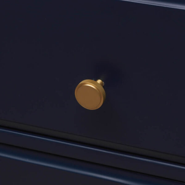 Kitchen drawer Knurled knobs round brass / nickel / black / antique Brass - Image 4