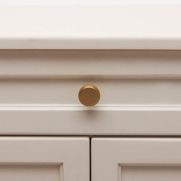 Kitchen drawer Knurled knobs round brass / nickel / black / antique Brass - Image 5