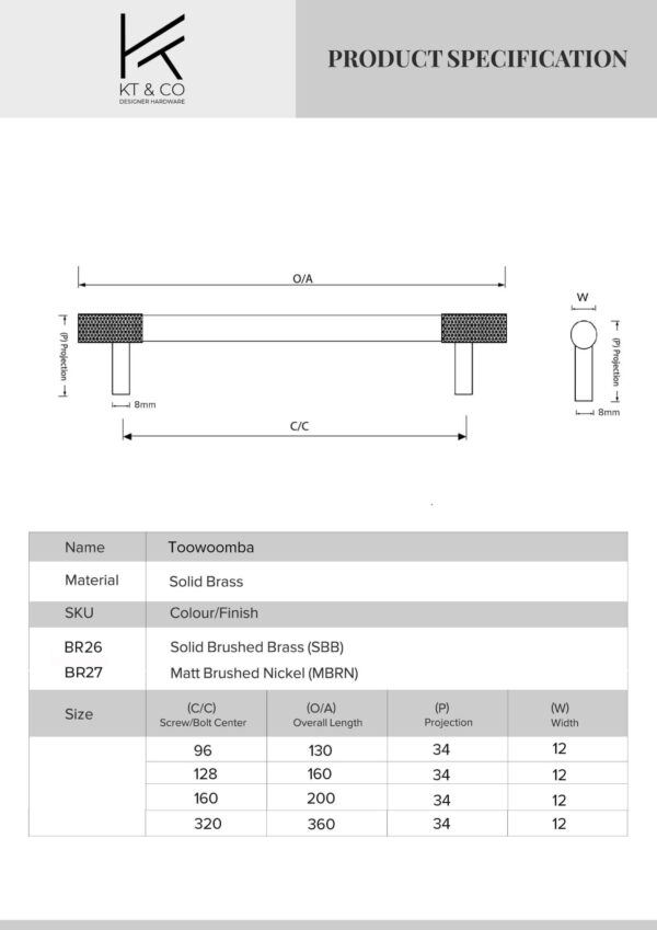 kitchen cabinet handles Toowoomba solid brass - Image 2