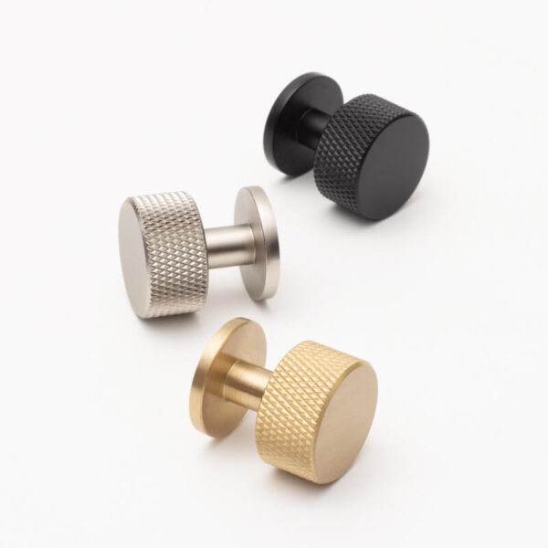 Kitchen drawer Knurled knobs solid brass - Image 9