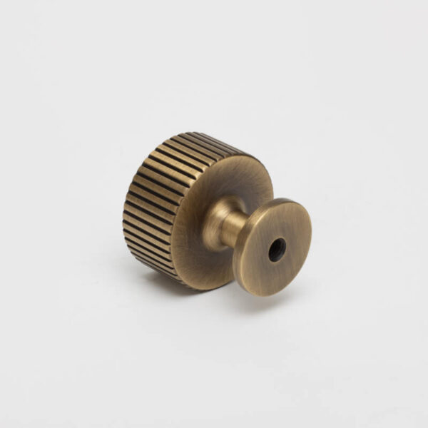 KT&CO Kitchen drawer knobs antique aged brass Rose Bay - Image 3