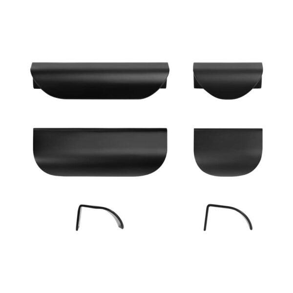 KT&CO Kitchen shell lip pull handles Mosman Matt Black / Brushed Nickel / Brass / White - Image 3
