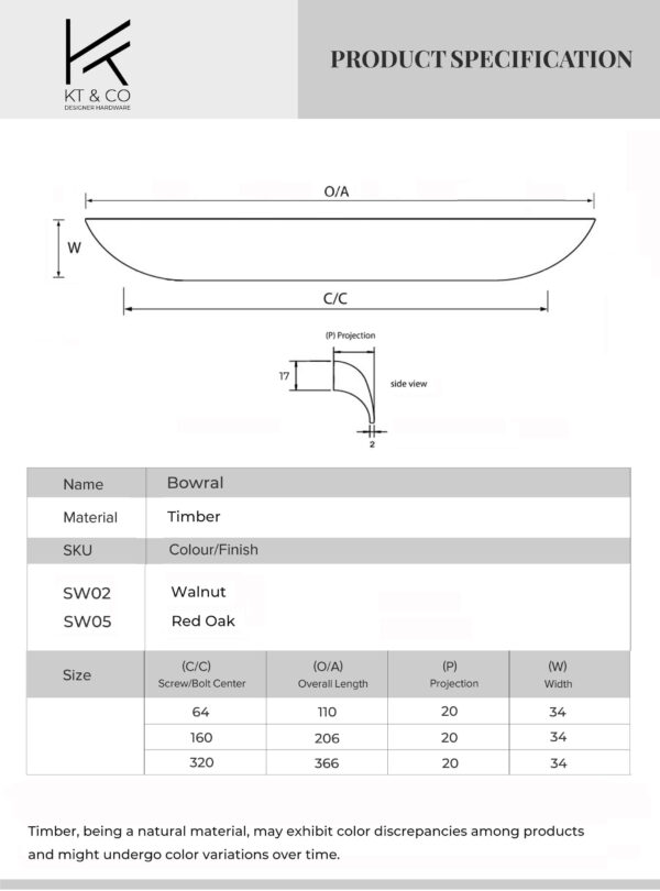 Kitchen cabinet timber handles Bowral - Image 3