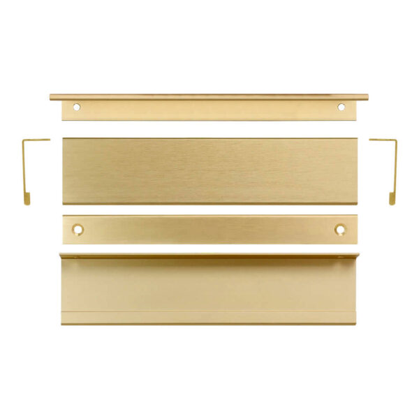 KT&CO Kitchen finger lip pull handle brass Lucky bay - Image 5