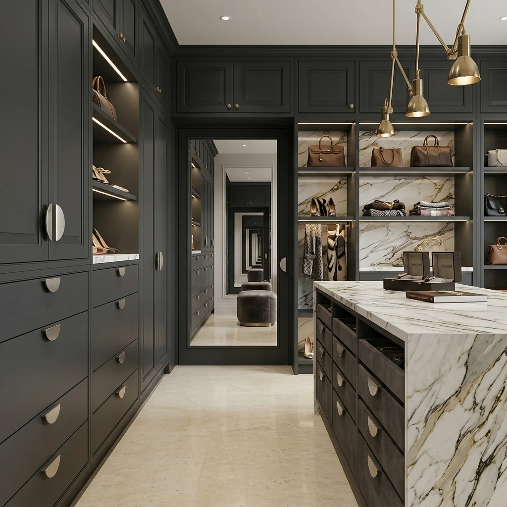 Albany Luna Half Moon Solid Brass Pull Handles - Image 3